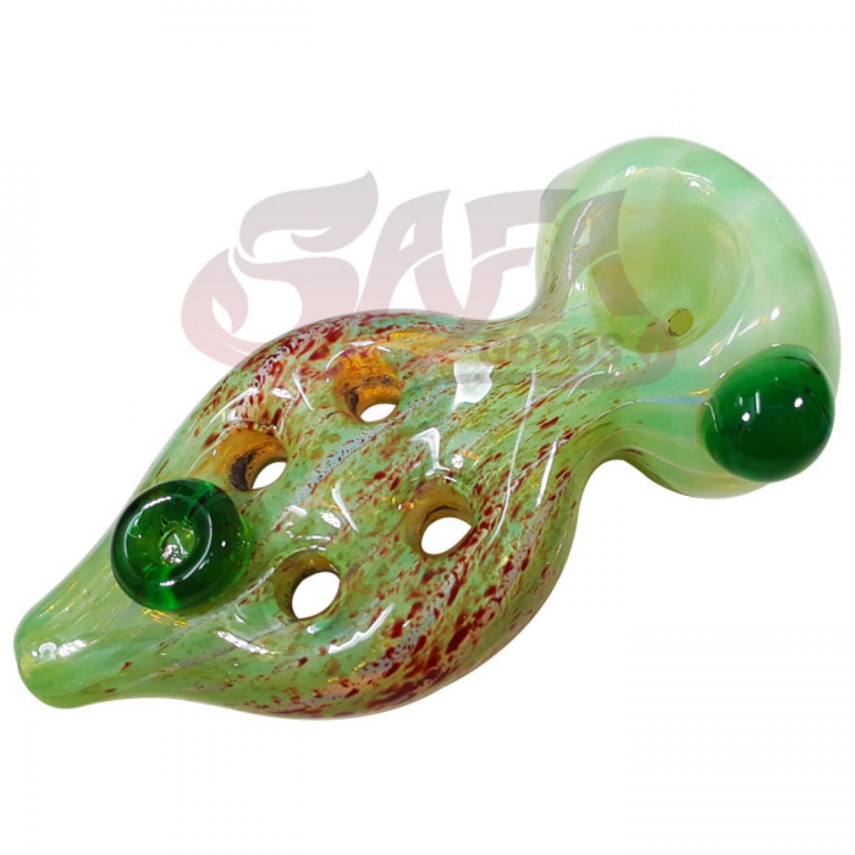 4 Inch Glass Hand Pipes - Flat Fume
